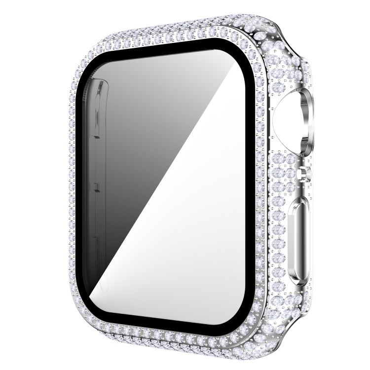 Uhrengehäuse aus diamantfarbenem Polycarbonat und gehärtetem Glas für Apple Watch Series 3, 2 und 1 (38 mm und 42 mm)