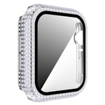 Uhrengehäuse aus diamantfarbenem Polycarbonat und gehärtetem Glas für Apple Watch Series 3, 2 und 1 (38 mm und 42 mm)