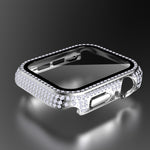 Uhrengehäuse aus diamantfarbenem Polycarbonat und gehärtetem Glas für Apple Watch Series 3, 2 und 1 (38 mm und 42 mm)