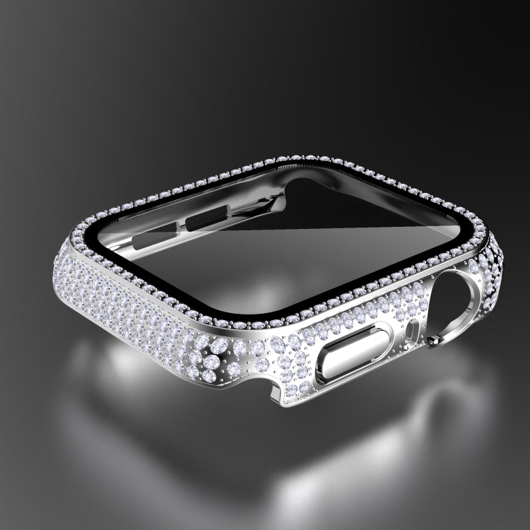 Uhrengehäuse aus diamantfarbenem Polycarbonat und gehärtetem Glas für Apple Watch Series 3, 2 und 1 (38 mm und 42 mm)