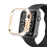 Durchbrochenes PC-Gehäuse mit Diamantmuster für Apple Watch Series 3, 2 und 1 (38 mm, 42 mm)