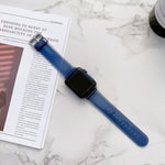 Transparentes Jelly-Armband für Apple Watch Series 7 (41 mm), 6, SE, 5 und 4 (40 mm), 3, 2 und 1 (38 mm), 7 (45 mm), 6, SE, 5 und 4 (44 mm) sowie 3, 2 und 1 (42 mm)