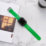 Transparentes Jelly-Armband für Apple Watch Series 7 (41 mm), 6, SE, 5 und 4 (40 mm), 3, 2 und 1 (38 mm), 7 (45 mm), 6, SE, 5 und 4 (44 mm) sowie 3, 2 und 1 (42 mm)