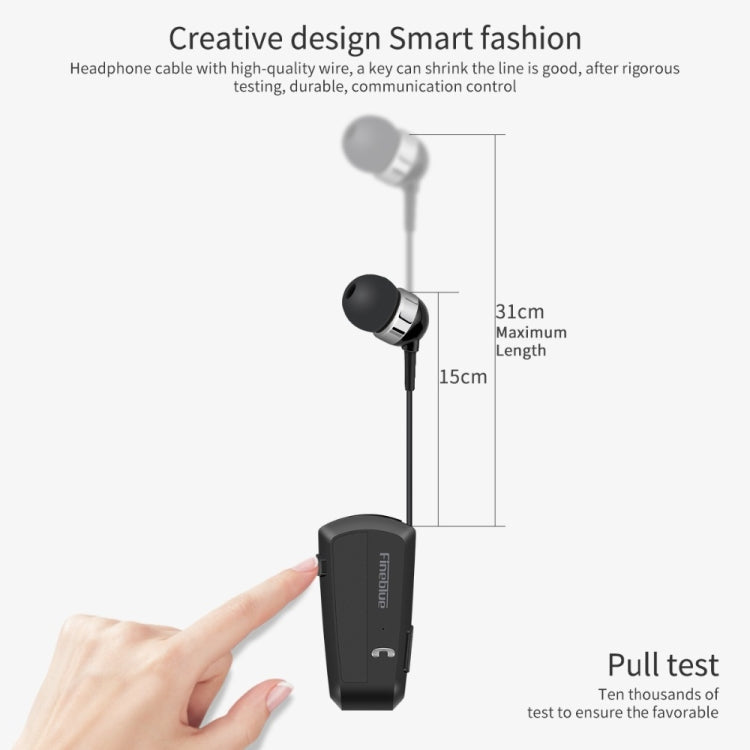 Fineblue F990 CVC6.0 Geräuschreduzierendes Lavalier Bluetooth-Ohrhörer, Unterstützt Vibrationsbenachrichtigung