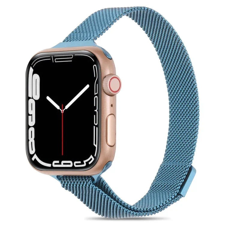 Milanaise-Armband für Apple Watch Series 7 (41 mm), 6, SE, 5 und 4 (40 mm), 3, 2 und 1 (38 mm) und 7 (45 mm), 6, SE, 5 und 4 (44 mm) sowie 3, 2 und 1 (42 mm)
