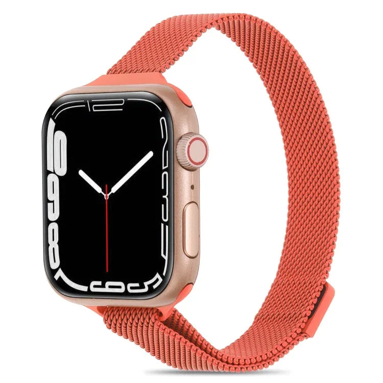 Milanaise-Armband für Apple Watch Series 7 (41 mm), 6, SE, 5 und 4 (40 mm), 3, 2 und 1 (38 mm) und 7 (45 mm), 6, SE, 5 und 4 (44 mm) sowie 3, 2 und 1 (42 mm)