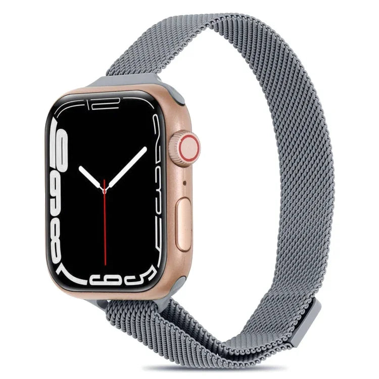 Milanaise-Armband für Apple Watch Series 7 (41 mm), 6, SE, 5 und 4 (40 mm), 3, 2 und 1 (38 mm) und 7 (45 mm), 6, SE, 5 und 4 (44 mm) sowie 3, 2 und 1 (42 mm)