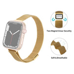 Milanaise-Armband für Apple Watch Series 7 (41 mm), 6, SE, 5 und 4 (40 mm), 3, 2 und 1 (38 mm) und 7 (45 mm), 6, SE, 5 und 4 (44 mm) sowie 3, 2 und 1 (42 mm)