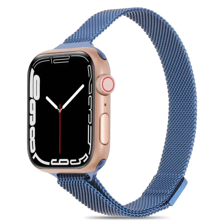 Milanaise-Armband für Apple Watch Series 7 (41 mm), 6, SE, 5 und 4 (40 mm), 3, 2 und 1 (38 mm) und 7 (45 mm), 6, SE, 5 und 4 (44 mm) sowie 3, 2 und 1 (42 mm)