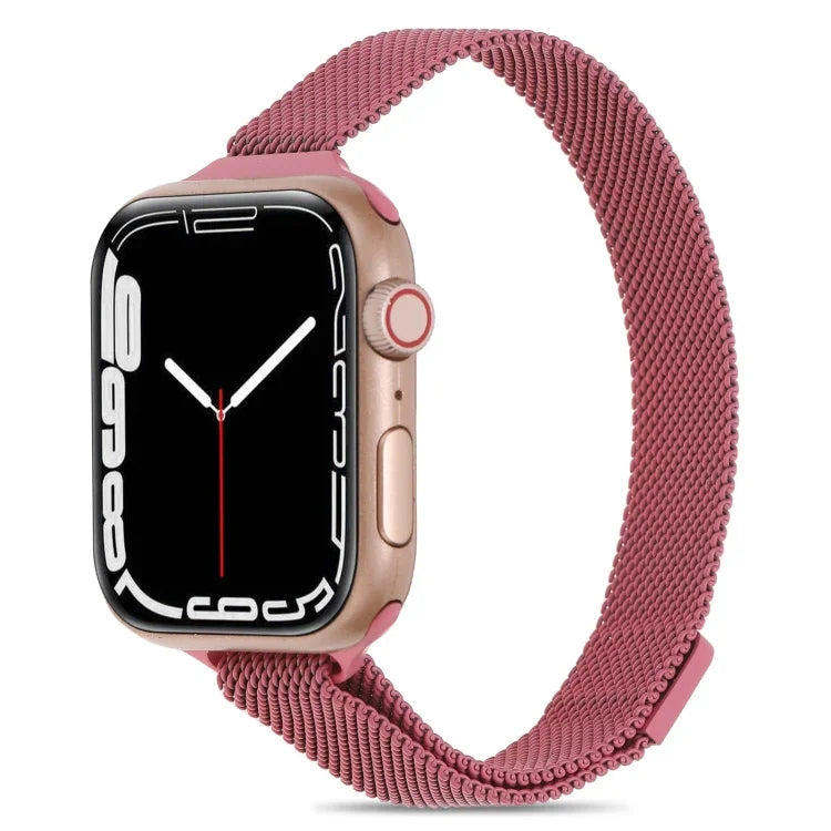 Milanaise-Armband für Apple Watch Series 7 (41 mm), 6, SE, 5 und 4 (40 mm), 3, 2 und 1 (38 mm) und 7 (45 mm), 6, SE, 5 und 4 (44 mm) sowie 3, 2 und 1 (42 mm)
