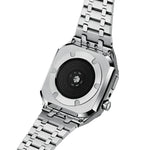 Integriertes Eichenholz-Metall-Armband + Uhrengehäuse für Apple Watch Series 9 / 8 / 7 45 mm