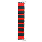 Silikon-Armband mit Verbindungsstücken für Apple Watch Series 7 (41 mm), 6, SE, 5 und 4 (40 mm), 3, 2 und 1 (38 mm) und 7 (45 mm), 6, SE, 5 und 4 (44 mm) sowie 3, 2 und 1 (42 mm)
