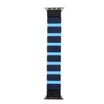 Silikon-Armband mit Verbindungsstücken für Apple Watch Series 7 (41 mm), 6, SE, 5 und 4 (40 mm), 3, 2 und 1 (38 mm) und 7 (45 mm), 6, SE, 5 und 4 (44 mm) sowie 3, 2 und 1 (42 mm)
