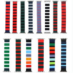 Silikon-Armband mit Verbindungsstücken für Apple Watch Series 7 (41 mm), 6, SE, 5 und 4 (40 mm), 3, 2 und 1 (38 mm) und 7 (45 mm), 6, SE, 5 und 4 (44 mm) sowie 3, 2 und 1 (42 mm)