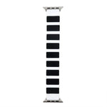 Silikon-Armband mit Verbindungsstücken für Apple Watch Series 7 (41 mm), 6, SE, 5 und 4 (40 mm), 3, 2 und 1 (38 mm) und 7 (45 mm), 6, SE, 5 und 4 (44 mm) sowie 3, 2 und 1 (42 mm)