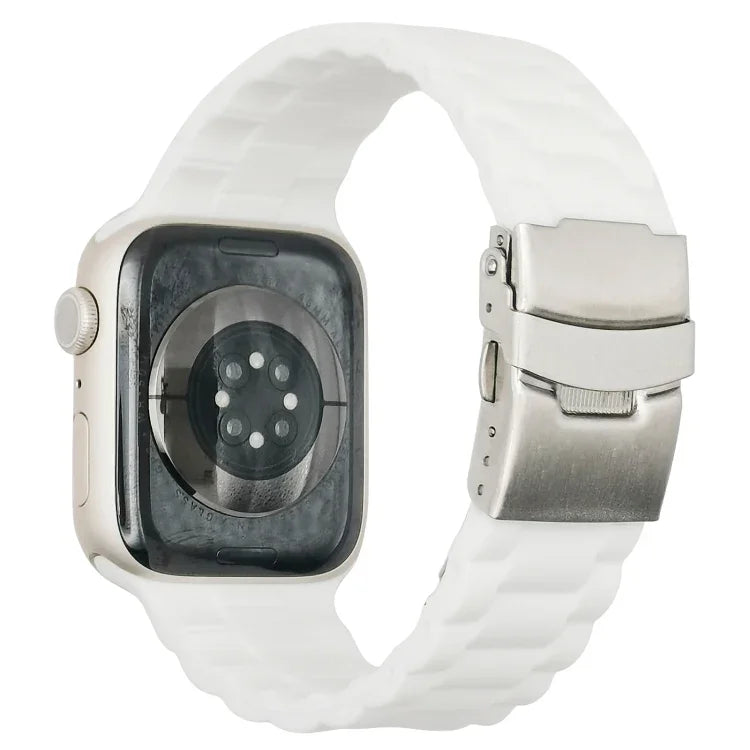 Drei-Perlen-Armband für Apple Watch Series 7 (41 mm), 6, SE, 5 und 4 (40 mm), 3, 2 und 1 (38 mm) und 7 (45 mm), 6, SE, 5 und 4 (44 mm) sowie 3, 2 und 1 (42 mm)