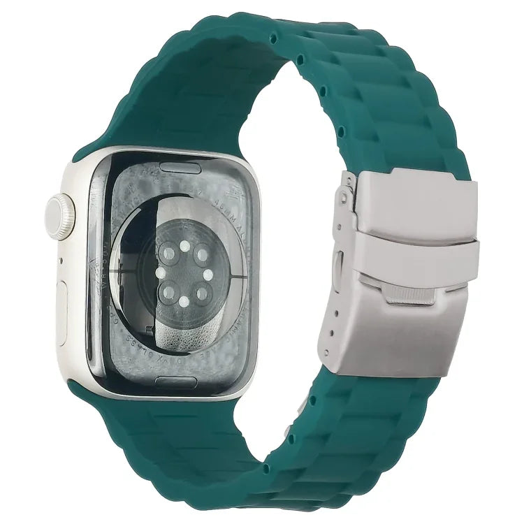 Drei-Perlen-Armband für Apple Watch Series 7 (41 mm), 6, SE, 5 und 4 (40 mm), 3, 2 und 1 (38 mm) und 7 (45 mm), 6, SE, 5 und 4 (44 mm) sowie 3, 2 und 1 (42 mm)