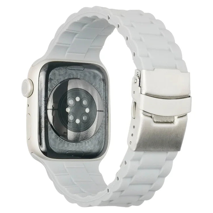 Drei-Perlen-Armband für Apple Watch Series 7 (41 mm), 6, SE, 5 und 4 (40 mm), 3, 2 und 1 (38 mm) und 7 (45 mm), 6, SE, 5 und 4 (44 mm) sowie 3, 2 und 1 (42 mm)