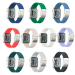 Drei-Perlen-Armband für Apple Watch Series 7 (41 mm), 6, SE, 5 und 4 (40 mm), 3, 2 und 1 (38 mm) und 7 (45 mm), 6, SE, 5 und 4 (44 mm) sowie 3, 2 und 1 (42 mm)