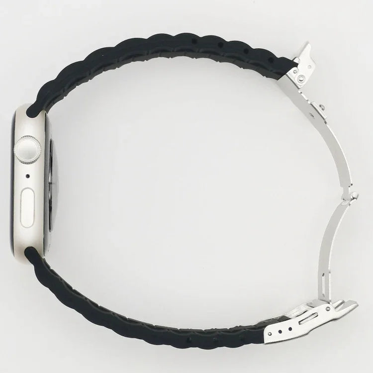 Drei-Perlen-Armband für Apple Watch Series 7 (41 mm), 6, SE, 5 und 4 (40 mm), 3, 2 und 1 (38 mm) und 7 (45 mm), 6, SE, 5 und 4 (44 mm) sowie 3, 2 und 1 (42 mm)