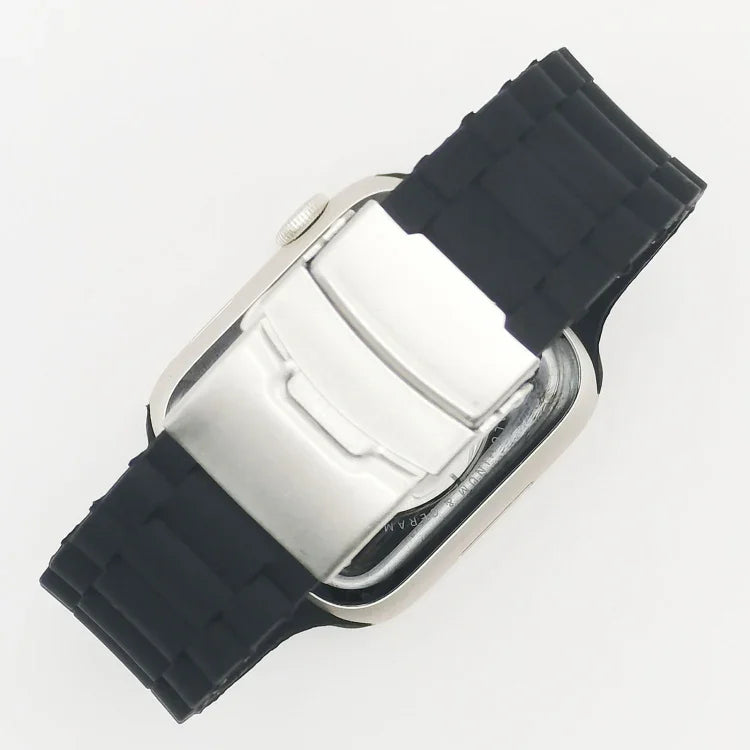 Drei-Perlen-Armband für Apple Watch Series 7 (41 mm), 6, SE, 5 und 4 (40 mm), 3, 2 und 1 (38 mm) und 7 (45 mm), 6, SE, 5 und 4 (44 mm) sowie 3, 2 und 1 (42 mm)