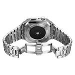 Integriertes Eichenholz-Metallarmband + Uhrengehäuse für Apple Watch Series 6, SE, 5 und 4 (44 mm)