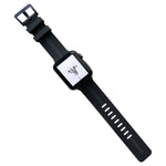 Silikonarmband mit Gewinde für Apple Watch Series 7 (41 mm), 6, SE, 5 und 4 (40 mm), 3, 2 und 1 (38 mm) und 7 (45 mm), 6, SE, 5 und 4 (44 mm) sowie 3, 2 und 1 (42 mm).