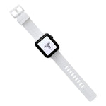 Silikonarmband mit Gewinde für Apple Watch Series 7 (41 mm), 6, SE, 5 und 4 (40 mm), 3, 2 und 1 (38 mm) und 7 (45 mm), 6, SE, 5 und 4 (44 mm) sowie 3, 2 und 1 (42 mm).