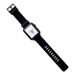 Silikonarmband mit Gewinde für Apple Watch Series 7 (41 mm), 6, SE, 5 und 4 (40 mm), 3, 2 und 1 (38 mm) und 7 (45 mm), 6, SE, 5 und 4 (44 mm) sowie 3, 2 und 1 (42 mm).