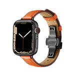 Schlankes Armband mit Schmetterlingsschließe für Apple Watch Series 7 (41 mm), 6, SE, 5 und 4 (40 mm) sowie 3, 2 und 1 (38 mm)