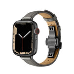 Schlankes Armband mit Schmetterlingsschließe für Apple Watch Series 7 (41 mm), 6, SE, 5 und 4 (40 mm) sowie 3, 2 und 1 (38 mm)