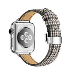 Schlankes Armband mit Schmetterlingsschließe für Apple Watch Series 7 (41 mm), 6, SE, 5 und 4 (40 mm) sowie 3, 2 und 1 (38 mm)