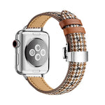 Schlankes Armband mit Schmetterlingsschließe für Apple Watch Series 7 (41 mm), 6, SE, 5 und 4 (40 mm) sowie 3, 2 und 1 (38 mm)