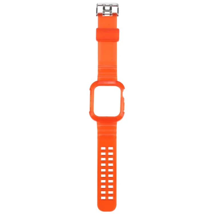Transparentes Armband für Apple Watch Series 8&7 45mm / SE 2&6&SE&5&4 44mm / 3&2&1 42mm (Transparent Braun), 7 41mm / 6&SE&5&4 40mm / 3&2&1 38mm, 7 45mm / 6&SE&5&4 44mm / 3&2&1 42mm