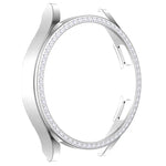 Einreihiges, diamantgemustertes PC-Uhrengehäuse mit Aussparungen, für Samsung Galaxy Watch4 44 mm