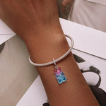 Anhänger aus 925er Sterlingsilber, Zuckerbär, DIY-Armband- und Halskettenzubehör, Zuckerbär