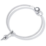 S925 Sterling Silber Muschelanhänger DIY Armband Halskette Accessoires, Muschel