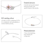Armband aus 925er Sterlingsilber mit Kirschblüte, Damenschmuck, Kirschblüte
