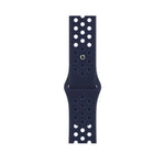 Sportliches Silikonarmband für Apple Watch Series 7 (41 mm), 6, SE, 5 und 4 (40 mm), 3, 2 und 1 (38 mm), 7 (45 mm), 6, SE, 5 und 4 (44 mm) sowie 3, 2 und 1 (42 mm)