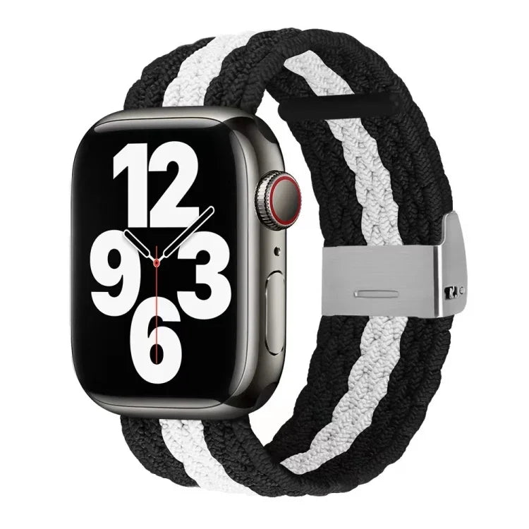 Nylon-Geflechtarmband für Apple Watch Series 7 (41 mm), 6, SE, 5 und 4 (40 mm) sowie 3, 2 und 1 (38 mm)