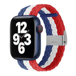 Nylon-Geflechtarmband für Apple Watch Series 7 (41 mm), 6, SE, 5 und 4 (40 mm) sowie 3, 2 und 1 (38 mm)