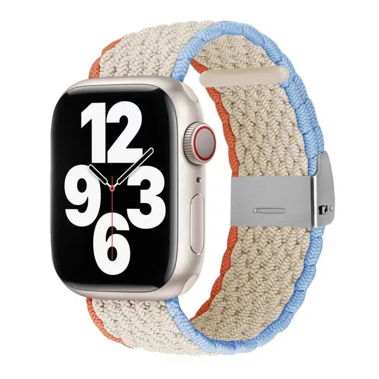 Nylon-Geflechtarmband für Apple Watch Series 7 (41 mm), 6, SE, 5 und 4 (40 mm) sowie 3, 2 und 1 (38 mm)