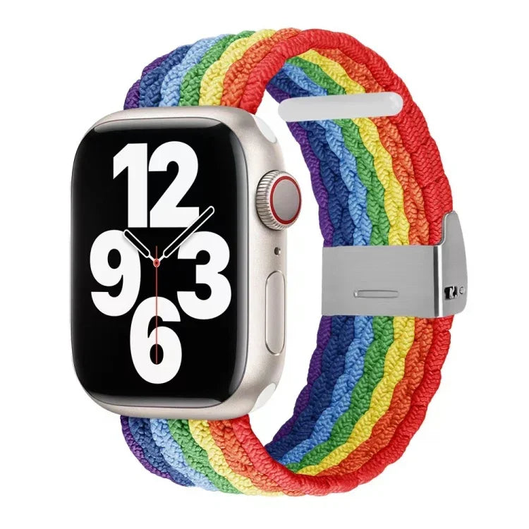 Nylon-Geflechtarmband für Apple Watch Series 7 (41 mm), 6, SE, 5 und 4 (40 mm) sowie 3, 2 und 1 (38 mm)