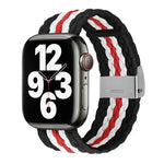 Nylon-Geflechtarmband für Apple Watch Series 7 (41 mm), 6, SE, 5 und 4 (40 mm) sowie 3, 2 und 1 (38 mm)