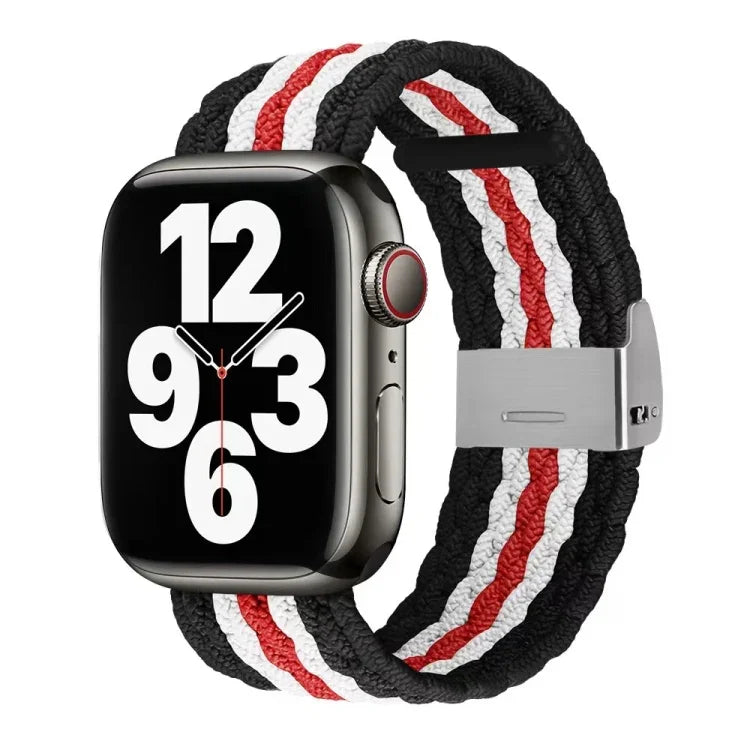 Nylon-Geflechtarmband für Apple Watch Series 7 (41 mm), 6, SE, 5 und 4 (40 mm) sowie 3, 2 und 1 (38 mm)