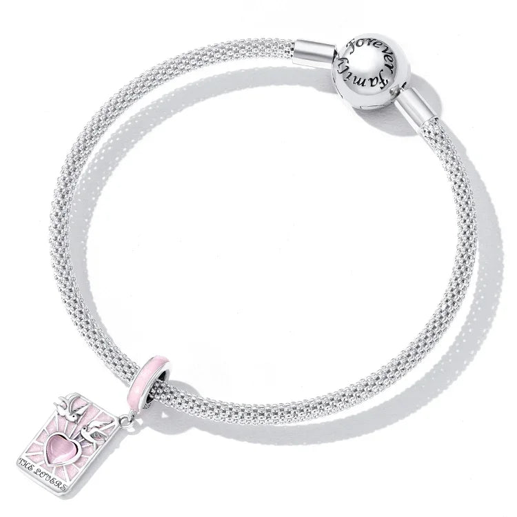 Anhänger aus 925er Sterlingsilber für Tarot-Liebhaber, DIY-Armband- und Halskettenzubehör, Tarot-Liebhaber
