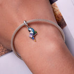 Papageienanhänger aus 925er Sterlingsilber, DIY-Armband- und Halskettenzubehör, Papagei
