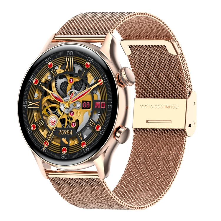 HK8Pro 1,36 Zoll AMOLED-Bildschirm Smartwatch mit Stahlarmband, unterstützt NFC-Funktion / Blutsauerstoffüberwachung, Stahlarmband (Schwarz), Stahlarmband (Gold), Stahlarmband (Silber)