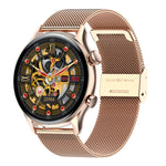 HK8Pro 1,36 Zoll AMOLED-Bildschirm Smartwatch mit Stahlarmband, unterstützt NFC-Funktion / Blutsauerstoffüberwachung, Stahlarmband (Schwarz), Stahlarmband (Gold), Stahlarmband (Silber)