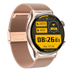 HK8Pro 1,36 Zoll AMOLED-Bildschirm Smartwatch mit Stahlarmband, unterstützt NFC-Funktion / Blutsauerstoffüberwachung, Stahlarmband (Schwarz), Stahlarmband (Gold), Stahlarmband (Silber)